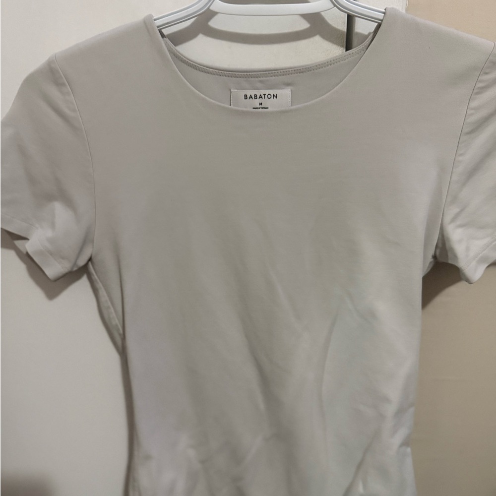 Babaton Short Sleeve Cream Tee